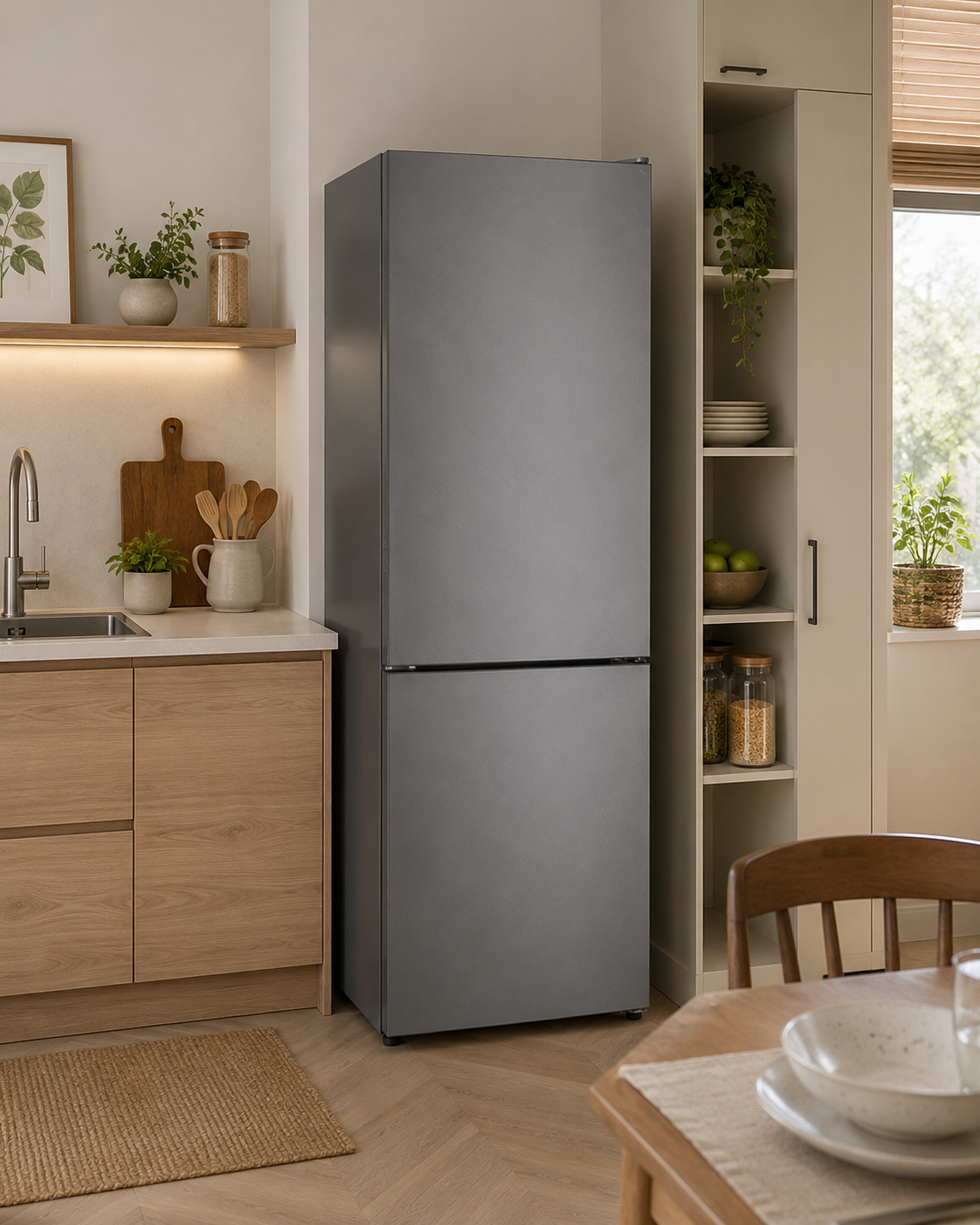 Midea 175L Top Fridge Bottom Freezer